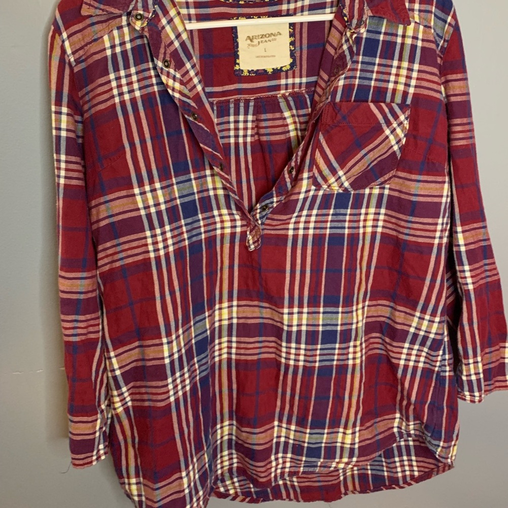 Flannel designed dress or casual everyday shirt